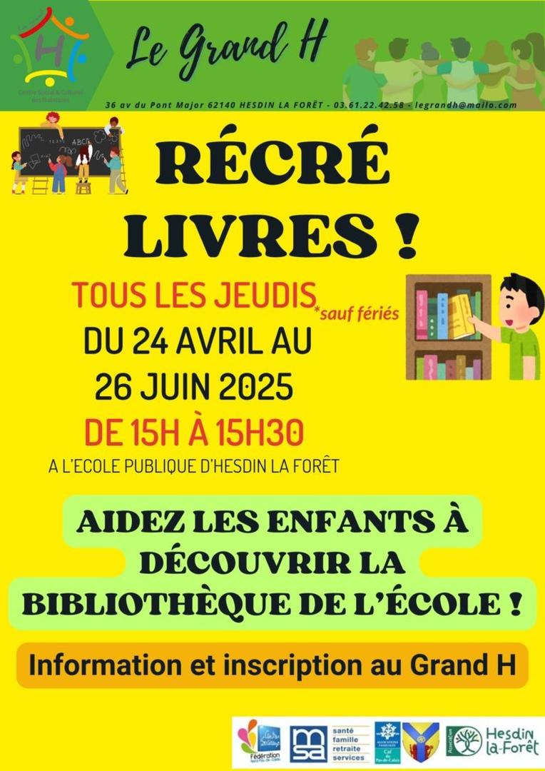 Lire la suite à propos de l’article RECRE LIVRES